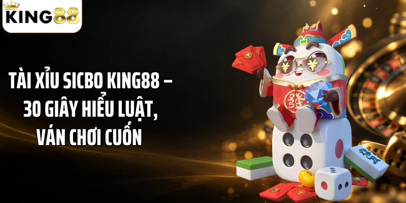 Tài Xỉu Sicbo KING88 – 30 Giây Hiểu Luật, Ván Chơi Cuốn 